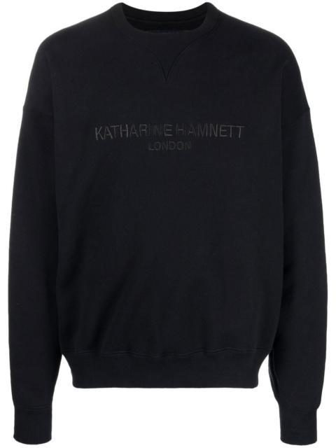 embroidered-logo cotton sweatshirt