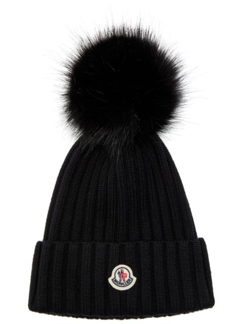 Moncler Ribbed Wool Bobble hat