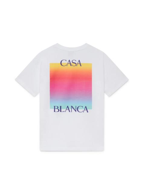 Gradient Square Logo Short Sleeve T-shirt