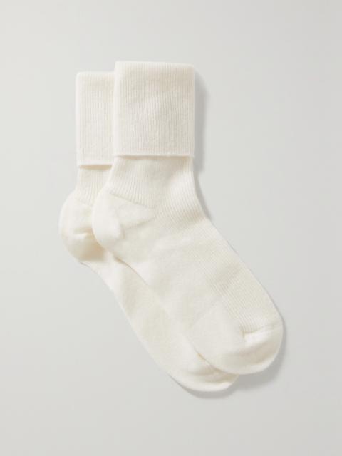 Ribbed Cashmere-blend Socks