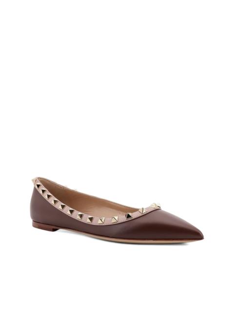 rockstud-embellished ballet flats