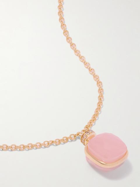 Nudo 18-karat Rose Gold Multi-stone Necklace