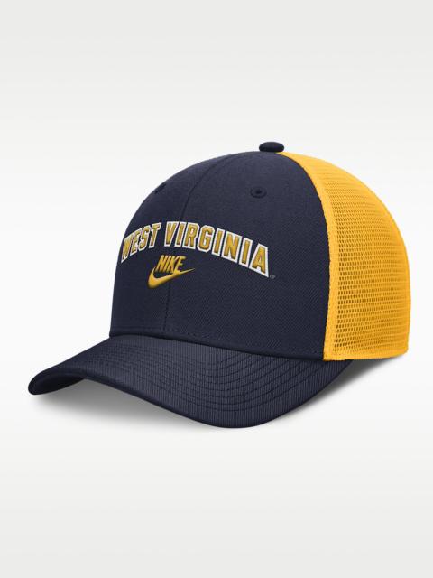 West Virginia Legacy Arch Rise Men's Nike Dri-FIT College Trucker Adjustable Hat