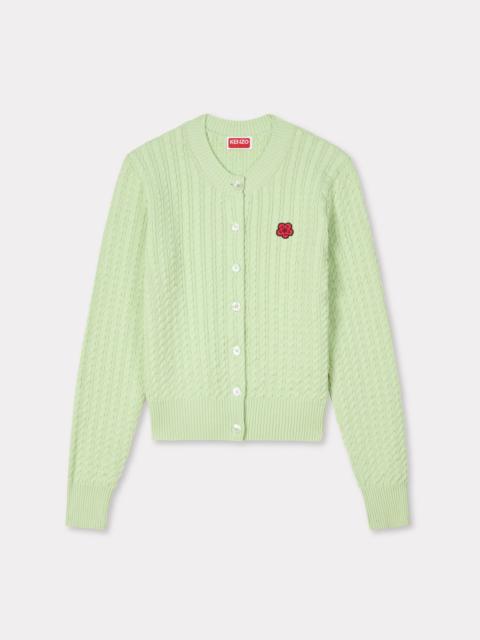 'Boke Flower' knit cardigan in cotton and wool