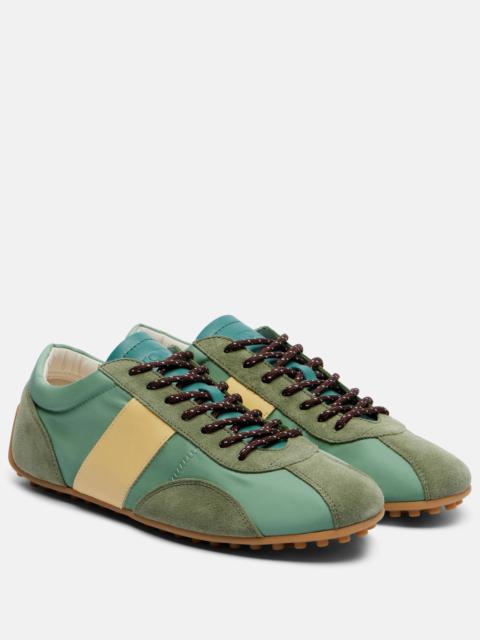 Classic suede-trimmed sneakers