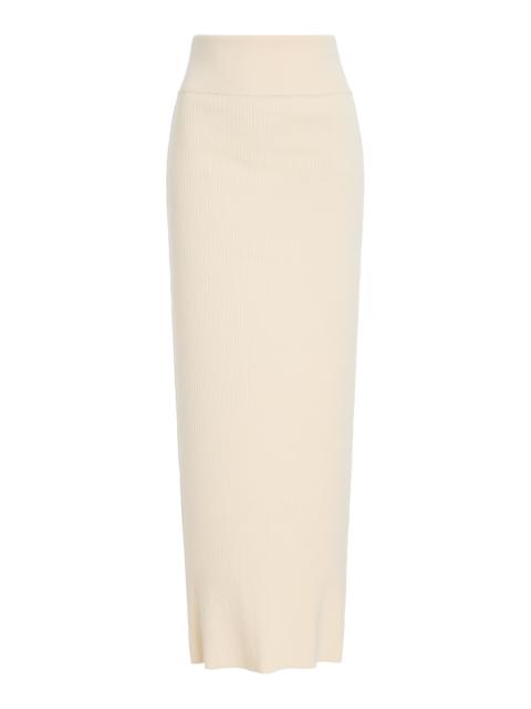 Knit Column Skirt ivory