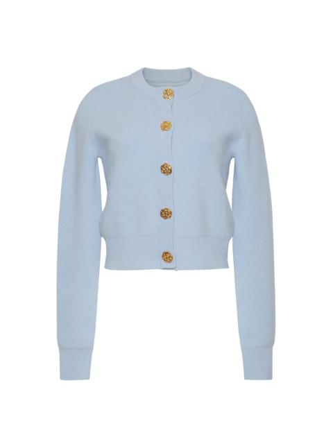 Ellery Cardigan
A Timeless Wardrobe Staple with Elegant Gold Floral Buttons