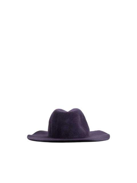 wool-felt crown hat