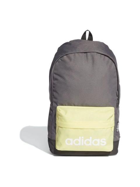 adidas Extra Large Classic Backpack 'Grey Yellow' H35716