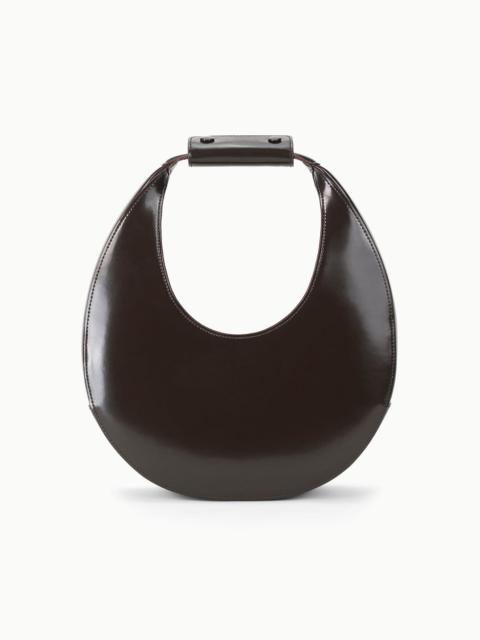 STAUD MOON TOTE BAG ESPRESSO LEATHER