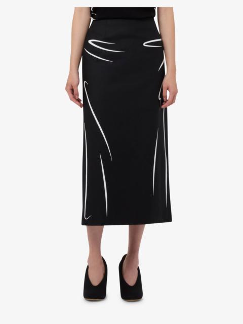 PRINTED COTTON SKIRT