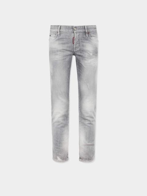 BRUSHED GREY WASH SKINNY JEANS