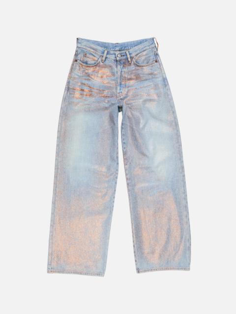 Loose glitter jeans – 1981 - Rose copper/light blue