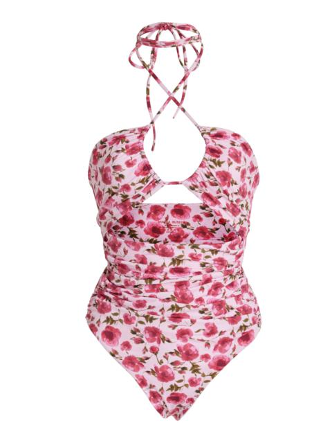 Floral One-Piece Swimsuit print