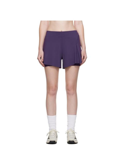 Purple US Open Tennis Match Pro Sport Shorts
