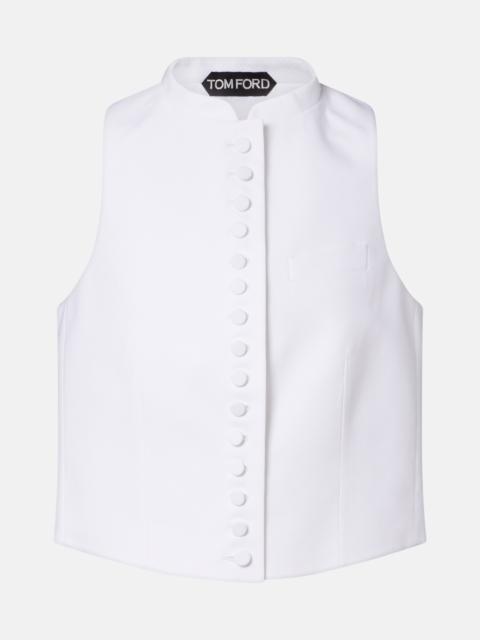 Cotton piqué waistcoat