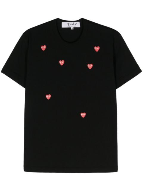 heart-print cotton T-shirt