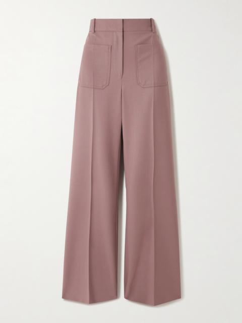 Alina Twill Wide-leg Pants