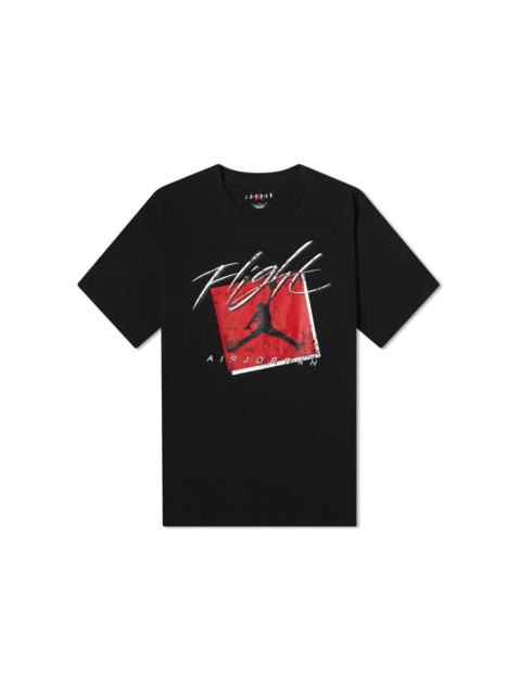 Jordan Boxed Flight Logo Graphic T-shirt Black/White/Red