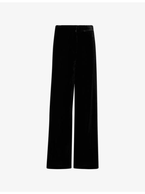 Alex Wide-Leg Woven Trousers