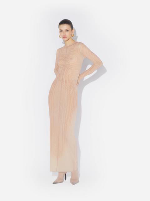 THE LONG PINK “SPIRALE” DRESS