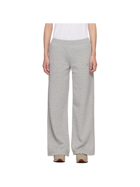 Gray Kacey Monogram Sweatpants