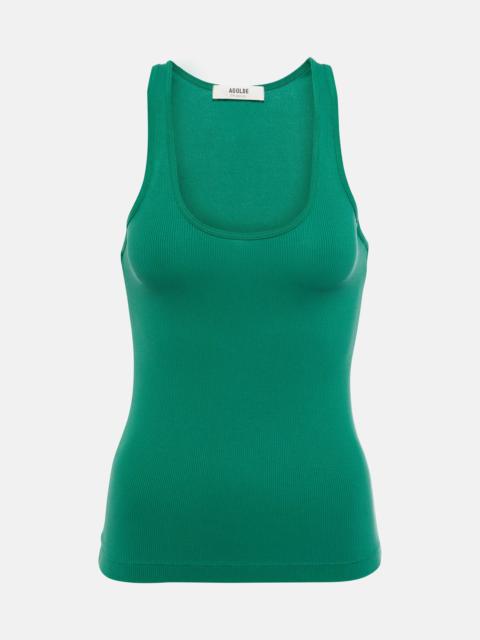 Bianca ribbed-knit tank top