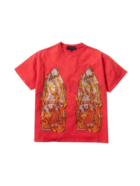 RHINESTONE FLAME GLASS JERSEY