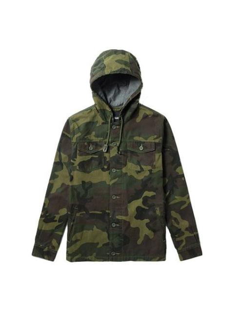 Men's Vans hooded Coach Jacket Camouflage VN0A36JLTJS
