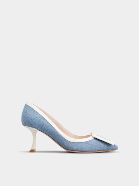 Viv' In The City Bicolor Pumps in Denim