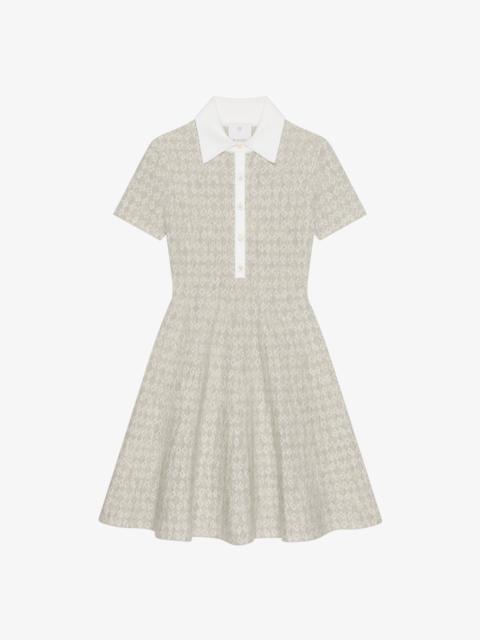 POLO DRESS IN MONOGRAM 72 JACQUARD