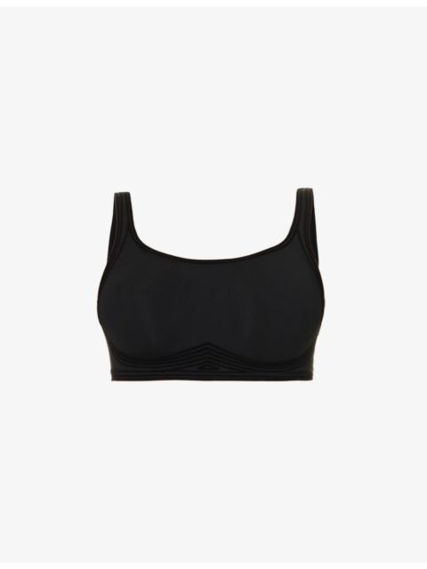 Contour Skin scoop-neck stretch-woven bra