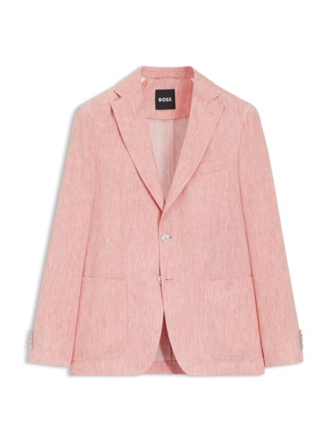 SLIM-FIT JACKET IN A LINEN BLEND