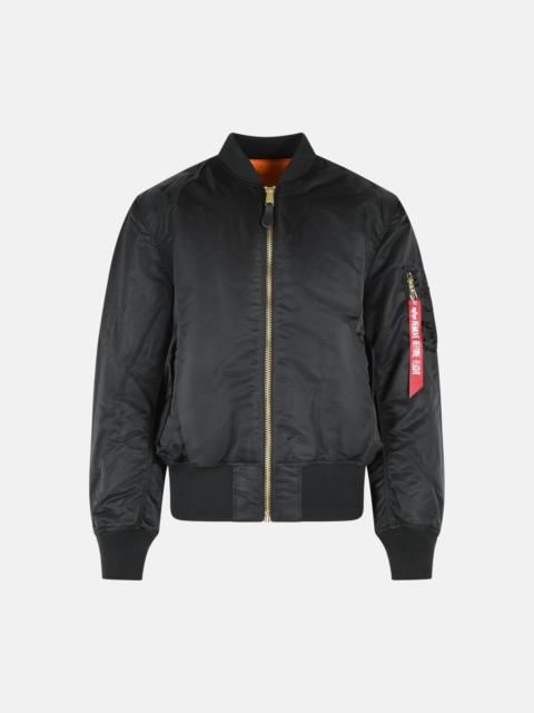 'MA-1 HERITAGE' REVERSIBLE BLACK NYLON BOMBER JACKET