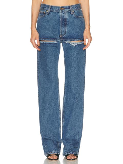 Naomi Cut Out Straight Leg