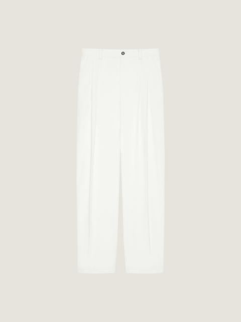 TWO-PLEAT PANTS IN COTTON
