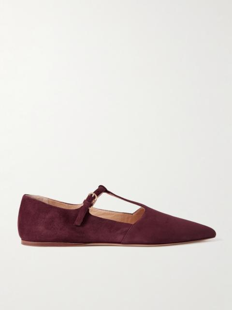 Lola Suede Point-toe Flats