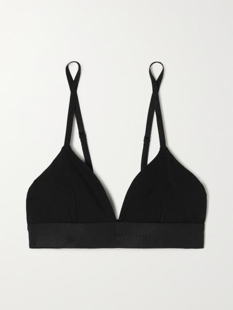 + Net Sustain Stretch-tencel Lyocell Soft-cup Triangle Bra