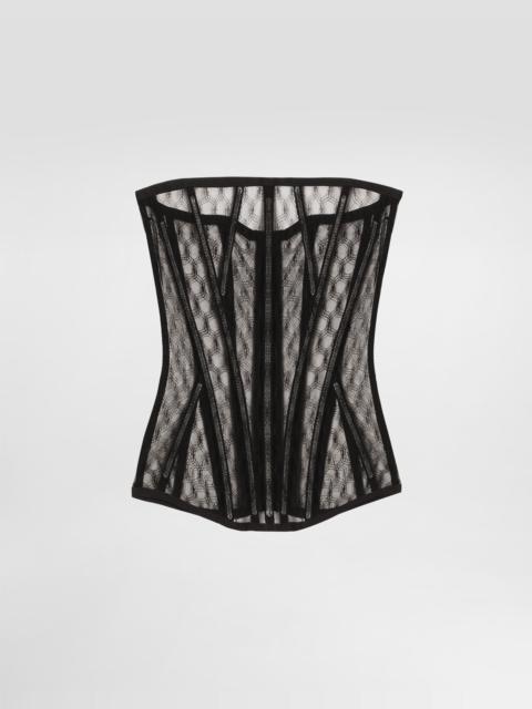 Mesh tulle corset