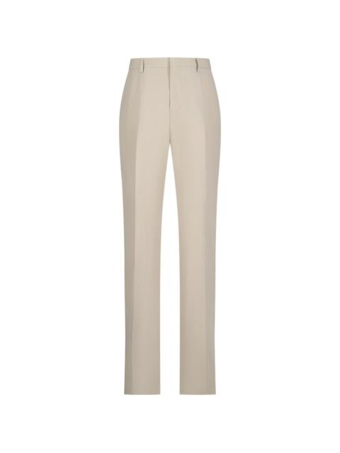 beige regular trousers