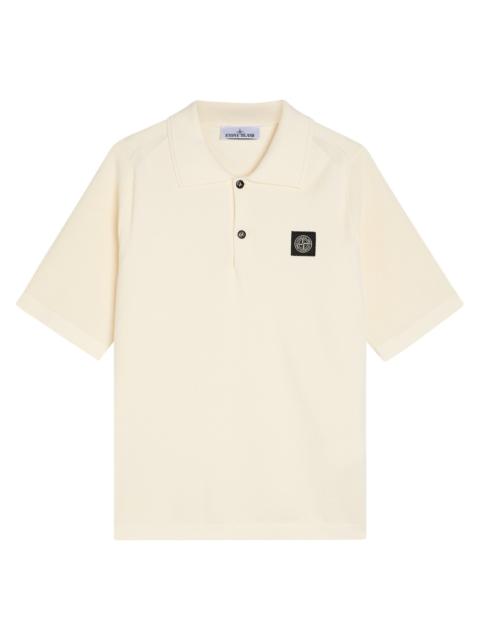 Stone Island Piqué Cotton Polo Shirt