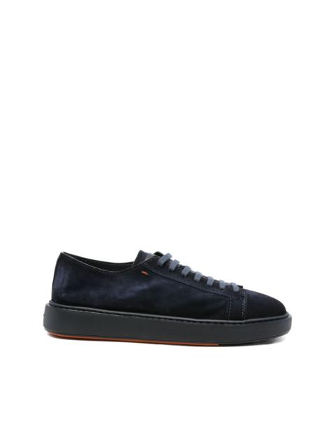 suede lace-up sneakers