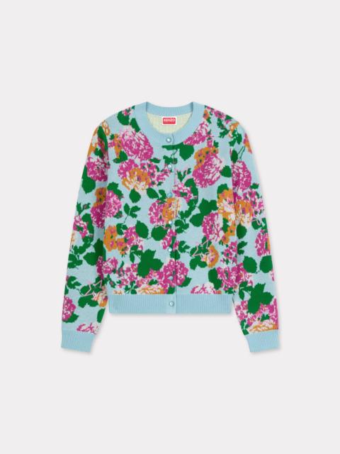 'KENZO Floral' embellished cardigan in cotton wool