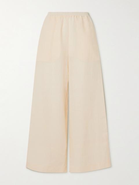 L'intemporel Select Linen Wide-leg Pants