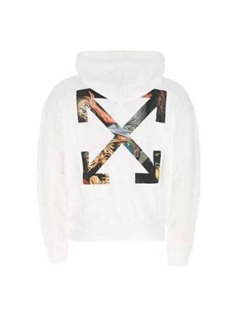 Off-White Pullovers Long Sleeve Cotton Logo Sweatshirt OMBB037F20FLE0020110
