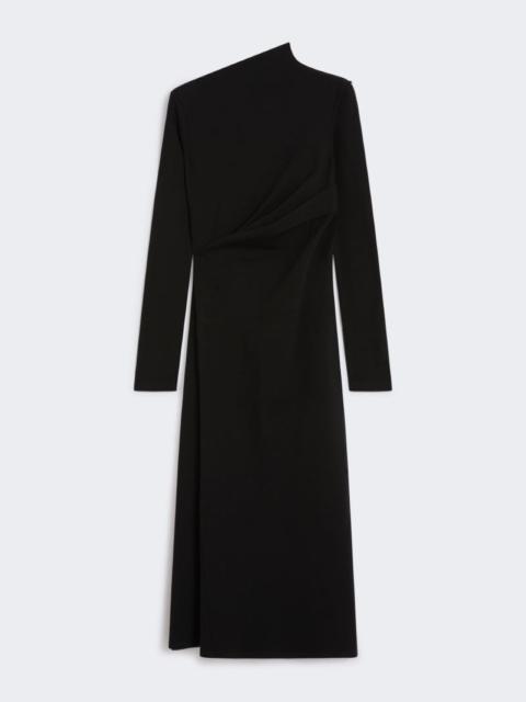 Long jersey dress - black