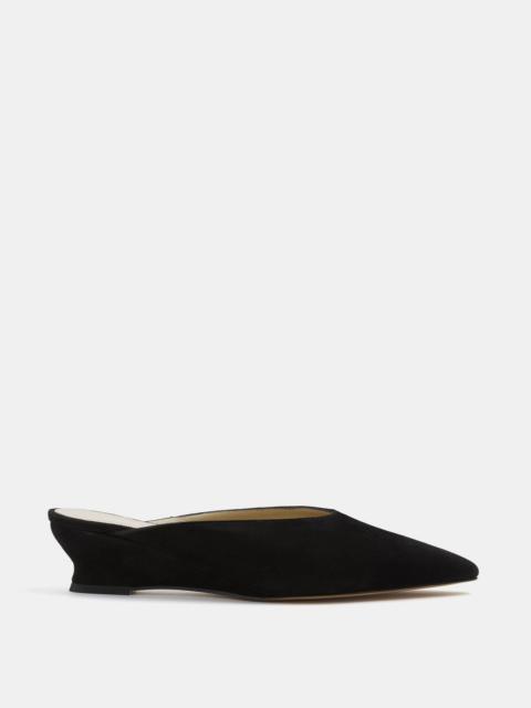 Victoria Micro Wedge Mule / Black Suede