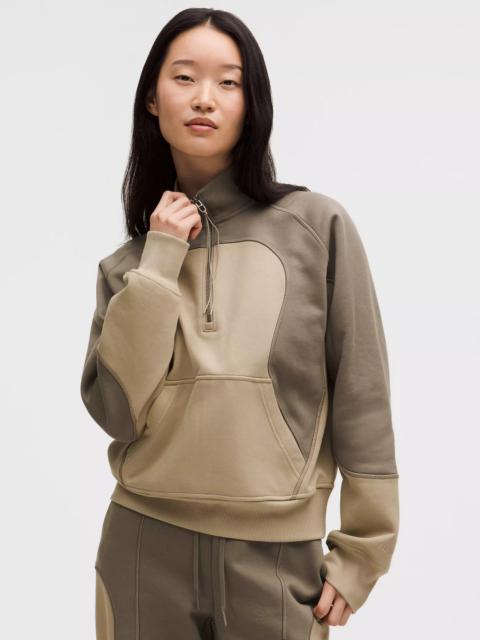 Cotton Fleece Relaxed-Fit Half Zip *SLNSH Collection