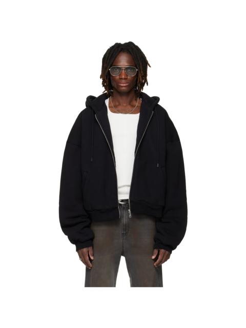 SSENSE Exclusive Black Wadded Hoodie