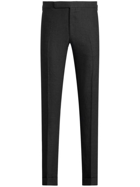 linen trousers